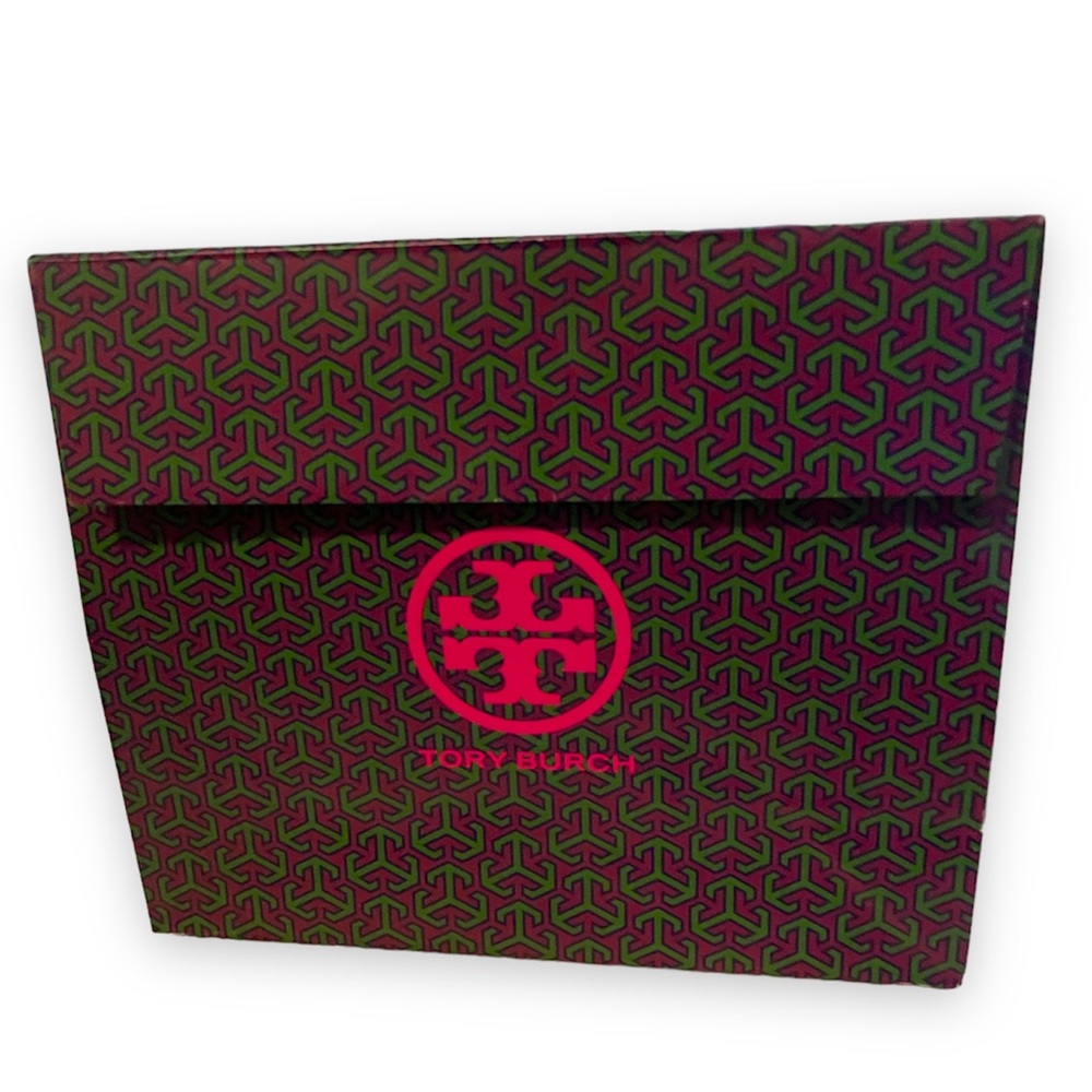 Tory Burch Purple Pink Navy Gift Packaging Bag Box - Picture 4 of 13